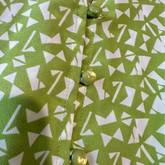 Josephine Tie Front Short Sleeve Blouse Size Medium - Picture 4 of 10